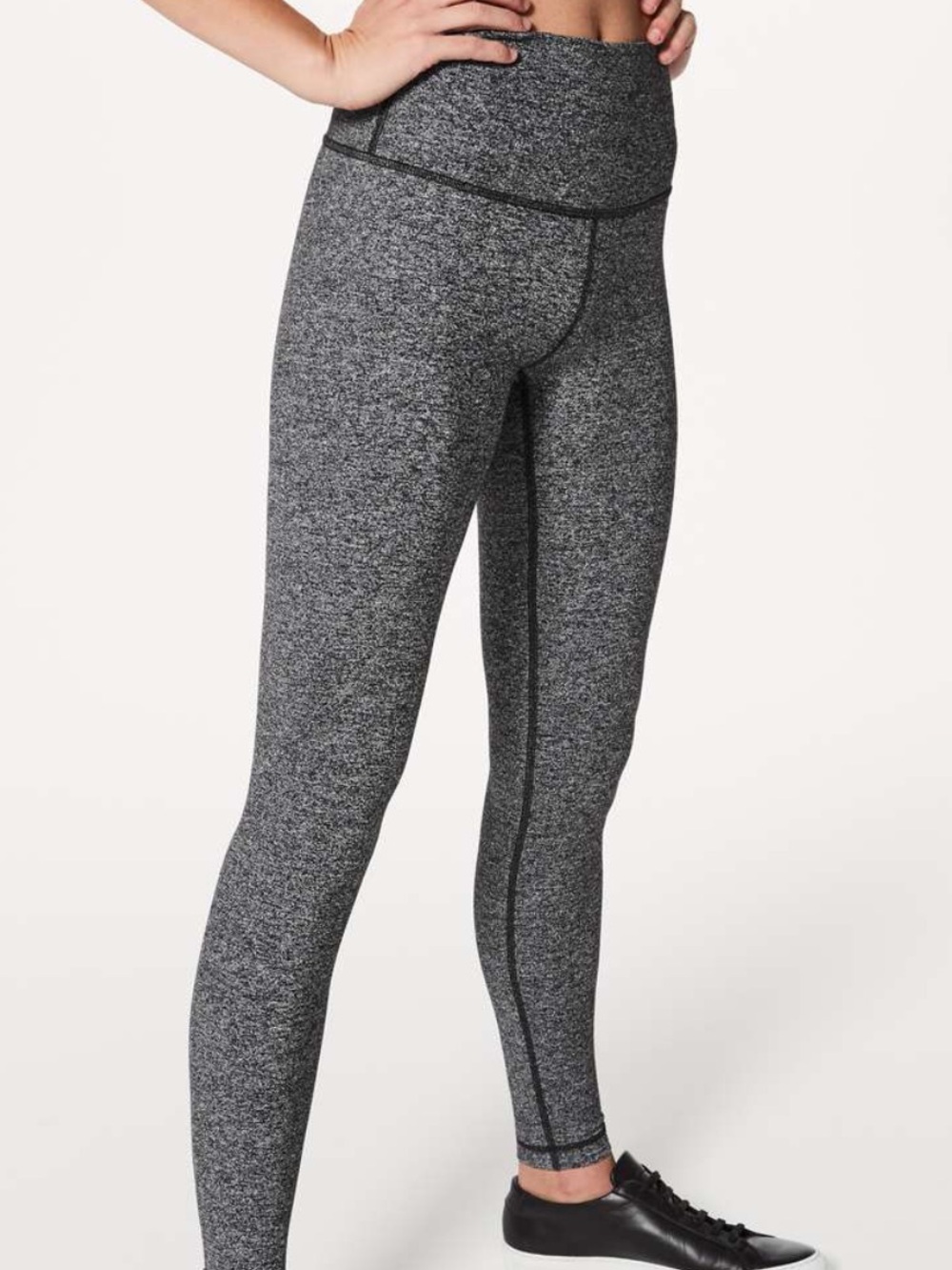 Lululemon Wunder Under Leggings - Heathered Grey